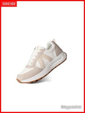Women's Athletic Walking Shoes Lace-Up Platform Sneakers Comfortable Running